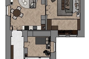 navrhovaná dispozice